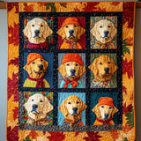 Autumn Vibes & Retriever Love Quilted Blanket NCU0PT349