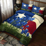 Bluebonnet Fields 3-Piece Quilted Bedding Set NCU0NT5496