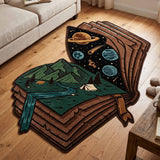 Camp Stack Custom Shape Area Rug NCU0XD2749