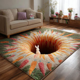 Carrot Garden Wonderland Area Rug NCU0PT11482