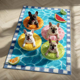 Citrus Frenchies Area Rug NCU0HH1921