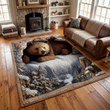 Cozy Bear Lodge Area Rug NCU0PT9782