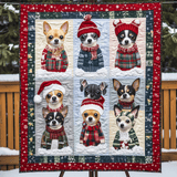 Cozy Chi Christmas Art Quilt Hanging NCU0TH1615