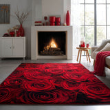 Crimson Bloom Area Rug NCU0DK11792