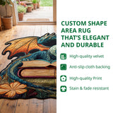 Mandala Turtle Custom Shape Area Rug NCU0DV9599