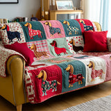 Dachshund Love Quilted Sofa Cover NCU0TD2129