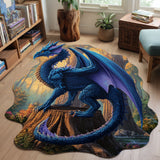 Fantasy Dragon Custom Shape Area Rug NCU0DK12288