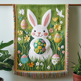 Festive Bunny Woven Sofa Blanket NCU0VH3436