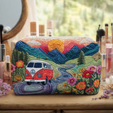 Free Spirit Horizons Quilted Makeup Bag NCU0PT9471