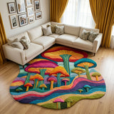 Fungi Garden Custom Shape Area Rug NCU0DK12312