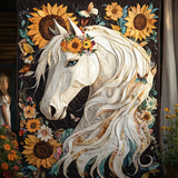 Gallant Grace Art Quilt Hanging NCU0DV845