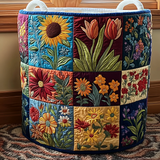 Garden Glow Quilted Laundry Basket NCU0DDK1073