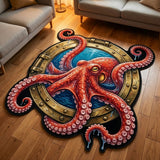 Golden Kraken Custom Shape Area Rug NCU0TV1843