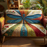 Golden Stripe Serenity Quilted Sofa Cover NCU0XD1648