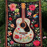 Guitar Groove Art Quilt Hanging NCU0DV821