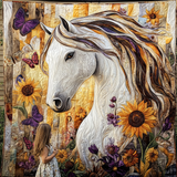 Horse Spirit Art Quilt Hanging NCU0DV846