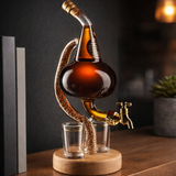 Whisky Bottle - Fixed Edition with Wooden Base