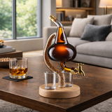 Whisky Bottle - Fixed Edition with Wooden Base