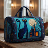 Midnight Cats Quilted Duffle Bag NCU0XD397