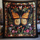 Midnight Monarch Art Quilt Hanging NCU0DV800