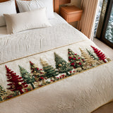 Christmas Tree Quilted Bed Runner NCU0VT248