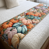 Pumpkin Charm Quilted Bed Runner NCU0DK9298