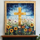 Radiant Sunflowers Art Quilt Hanging NCU0TL935