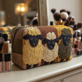 Sheep Trio Quilted Makeup Bag NCU0NT10391