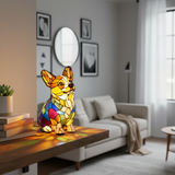 Corgi Lamp in a Sitting Pose