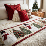 Snowy Joy Quilted Bed Runner NCU0PT9041