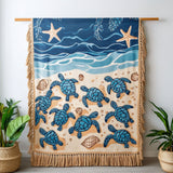 Starry Night Turtles Woven Sofa Blanket NCU0NT4771