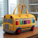 School Bus Quilted Duffle Bag NCU0VT243