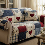 Warm Hearts Quilted Sofa Cover NCU0XD2326