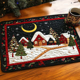 Winter Wonderland Village Quilted Placemat NCU0NT830