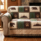 Woodland Tracks Quilted Sofa Cover NCU0TV1630