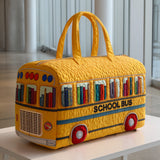 School Bus Quilted Duffle Bag NCU0VT243