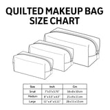 Sandy Shell Quilted Makeup Bag NCU0PT9268